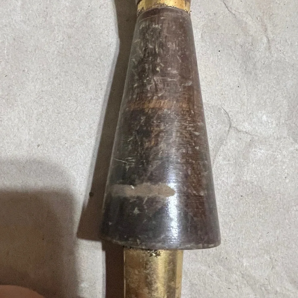 Heileman's‎ Old Style OS Beer Tap Handle Gold Wood Vintage Barware Shield Logo